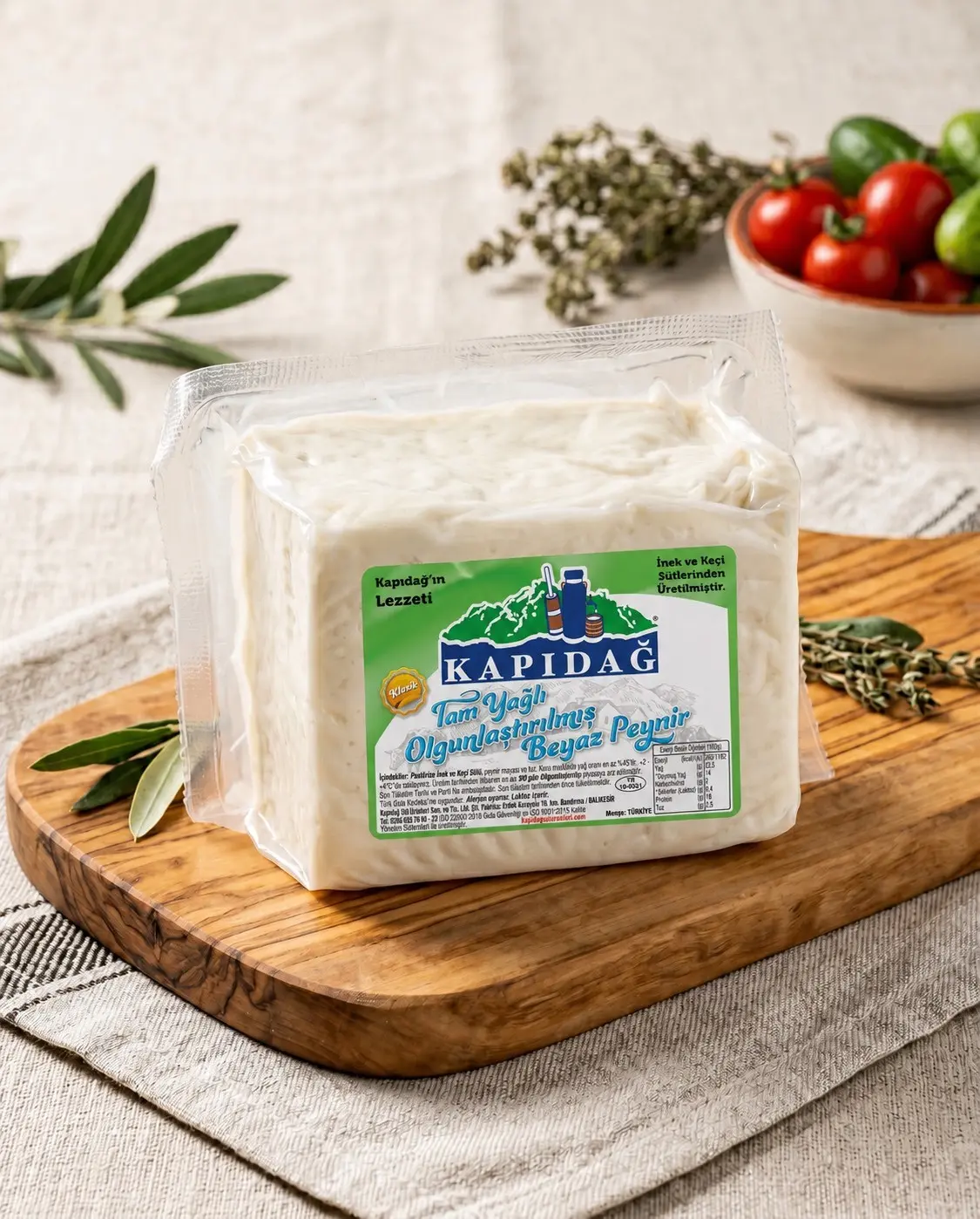 Kapıdağ Tam Yağlı Olgunlaştırılmış Keçi Beyaz Peynir 300 gr